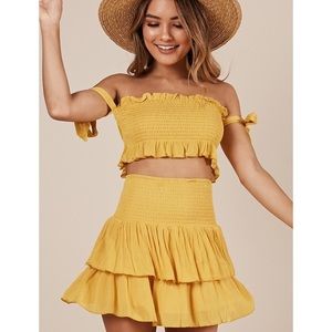 ShowPo Sightseeing Two Piece Set In Yellow